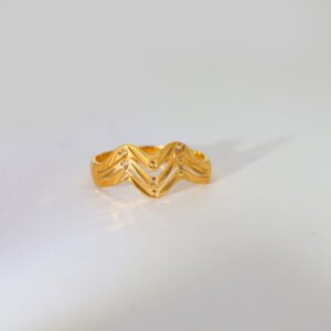 Floral Grace Gold Ladies Ring