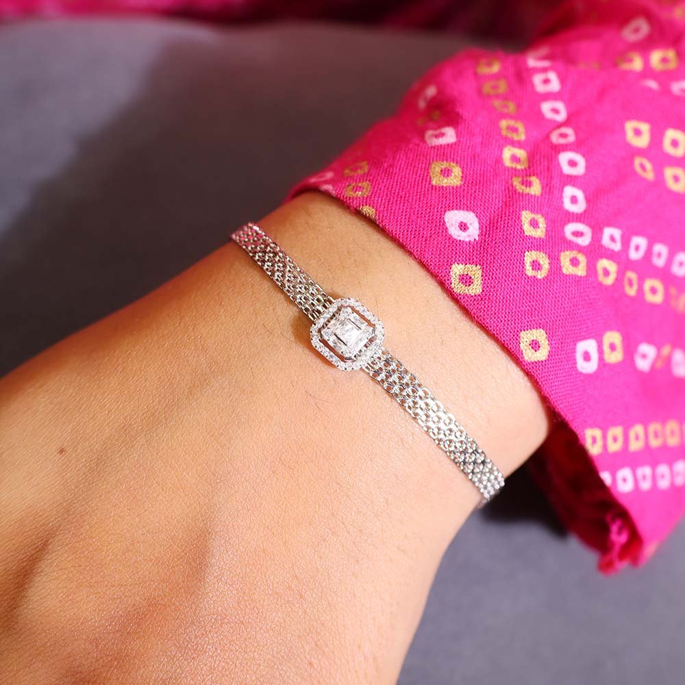 Square Sparkle Girlish Bracelet