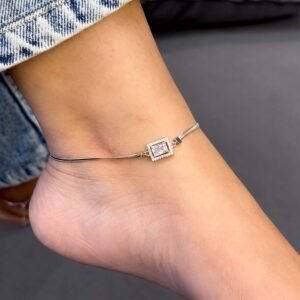 Clear Sparkle Halo Anklets