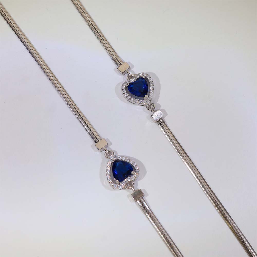 Blue Heart Anklets - Image 2