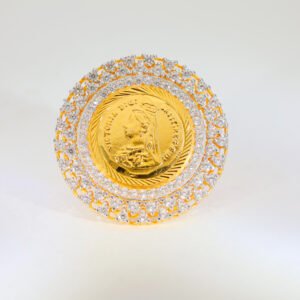 Princess Glow Gold Ladies Stone Ring