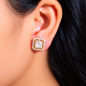 Cushion Charm Kundan Studs