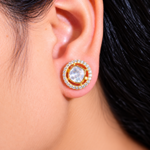 Circle Glow Kundan Studs